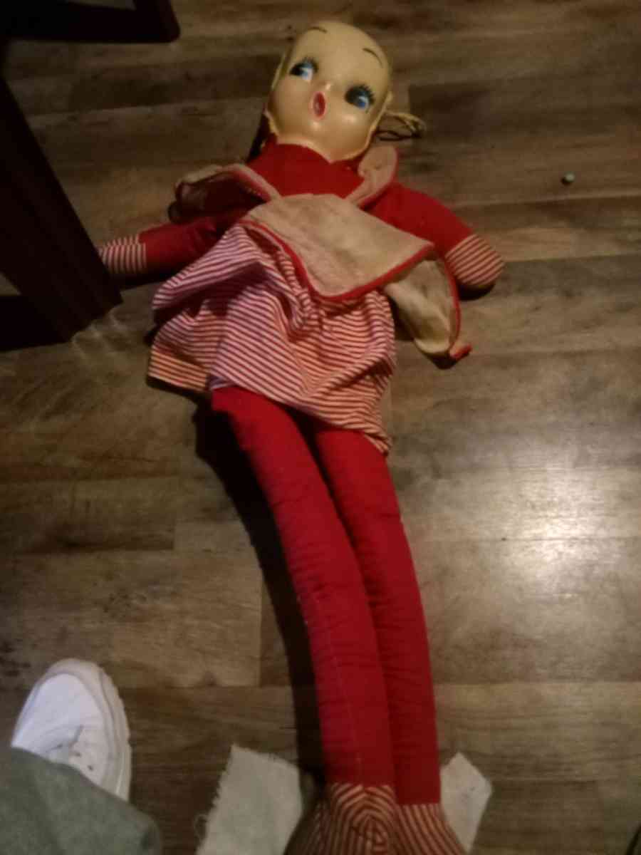 antique doll 3 feet tall