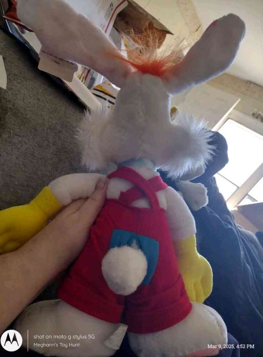 Vintage Roger Rabbit Disneyland Tagged Plush