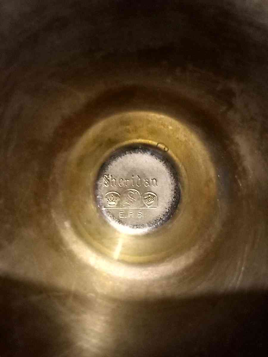 antique silver candle holder