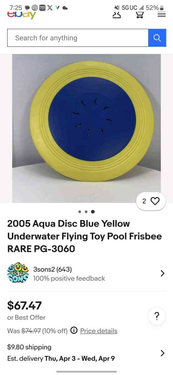 Aqua Disc Frisbee