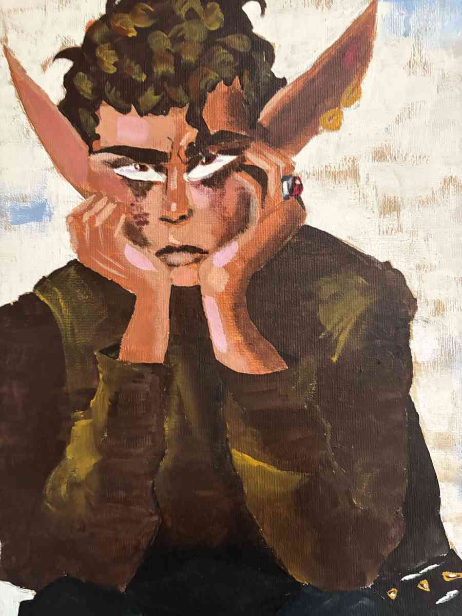 The Warrior Elf Original by Jasmine Jenkins