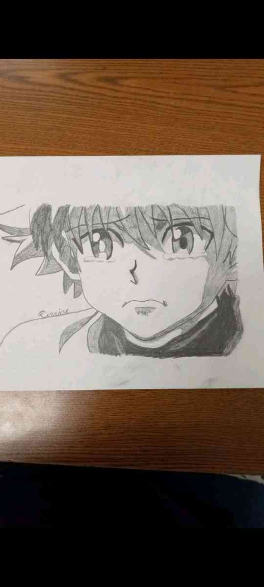 killua pencil drawing