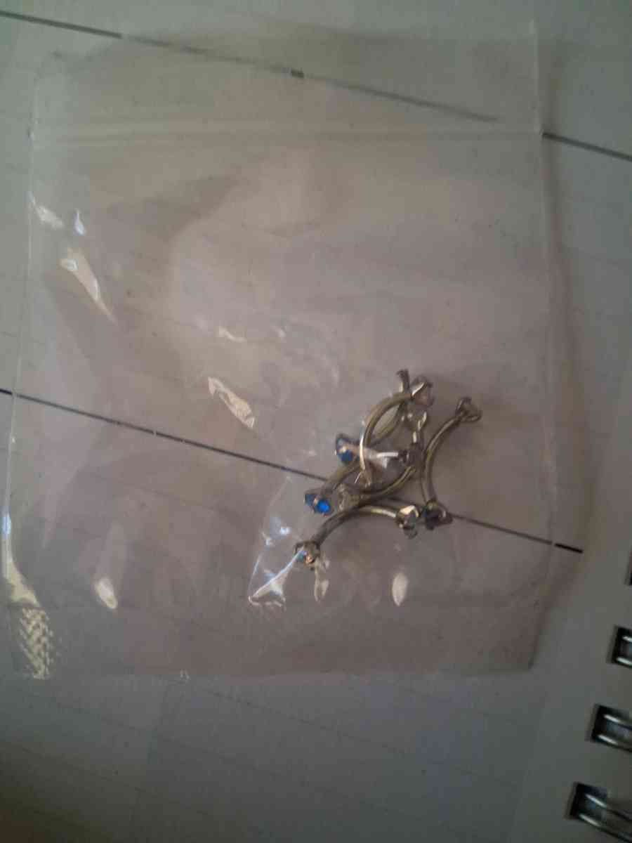 curved barbell surface peircing or ear