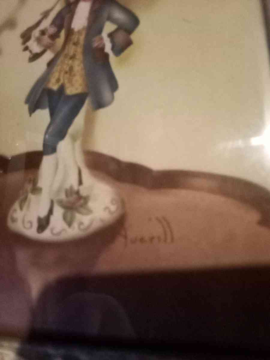 antique picture and frame