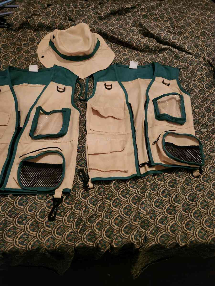 Kids outdoor exploration Nature Vests and hat