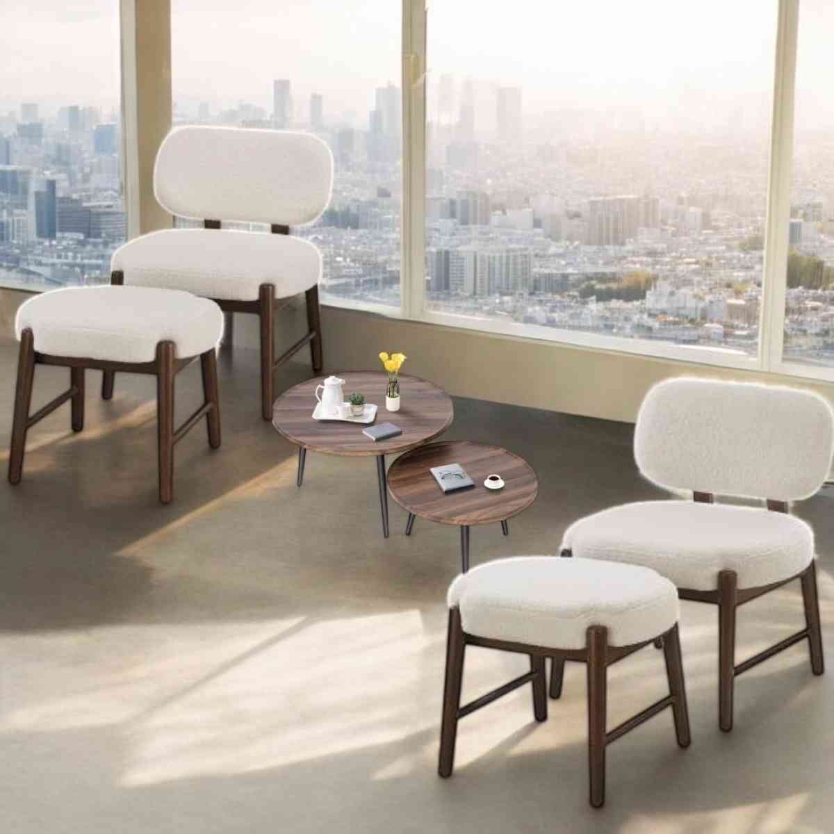 Brand New Never open box Wooden chairs Comfortable round