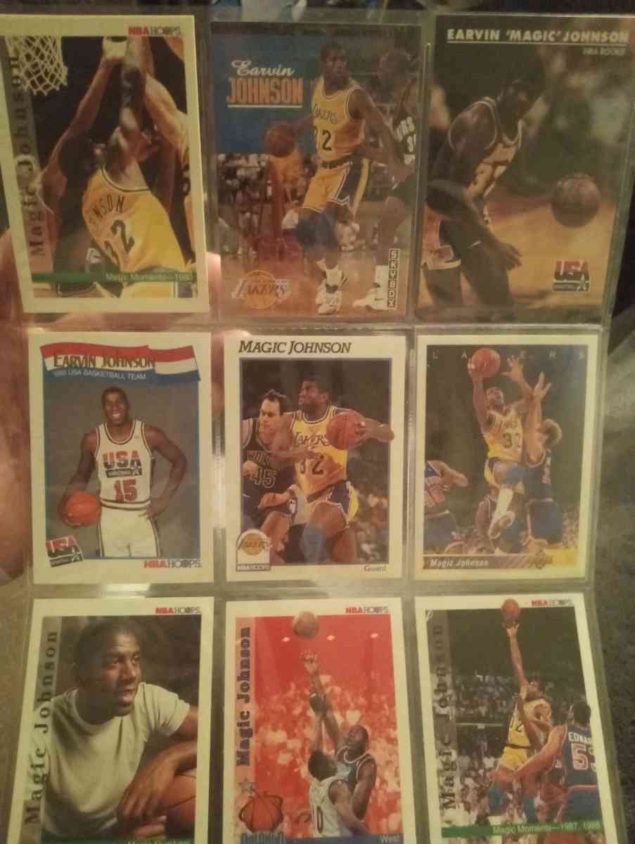 sheets of sports cards