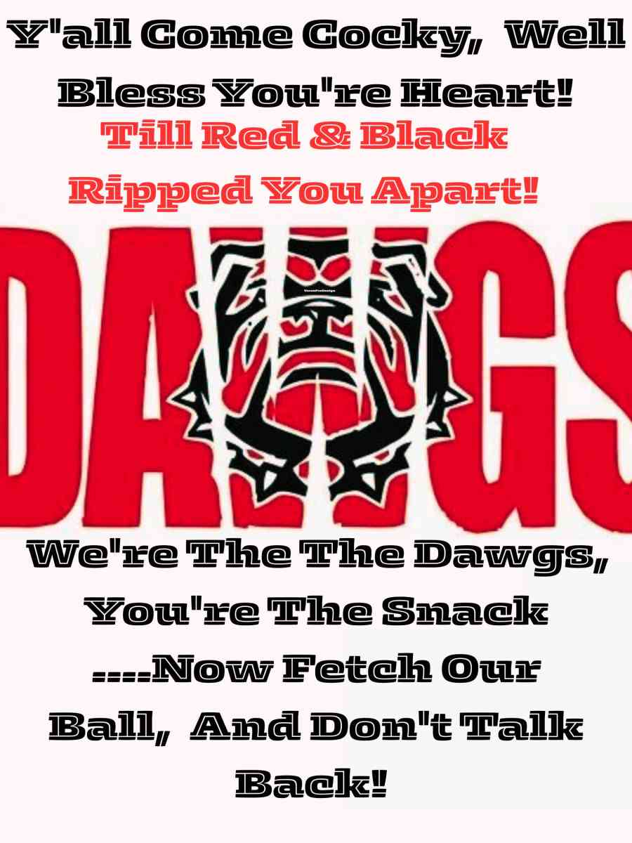 Ga Bulldog Quotes and Riddled Art In A Frame