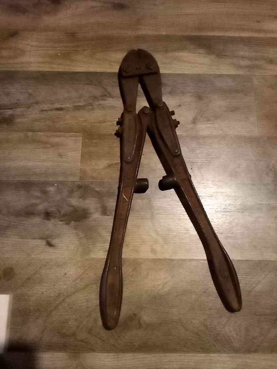 antique bolt cutters