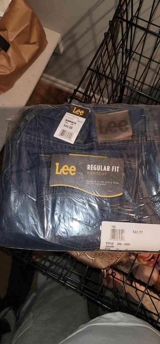 mens boothcut Lee jeans