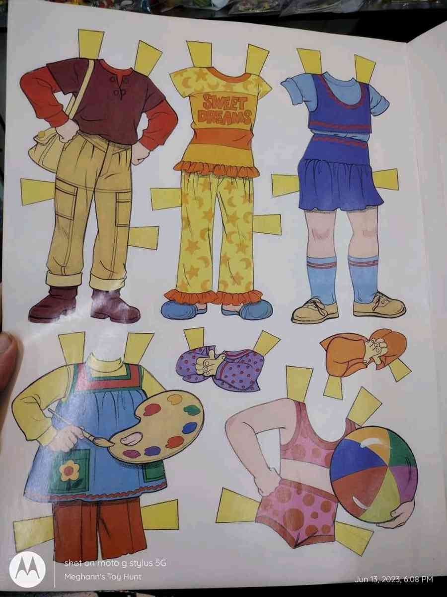 Vtg Unused Punky Brewster Paperdoll Book