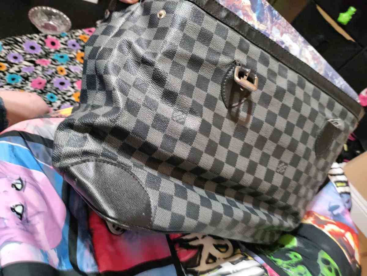 Louis Vuitton checkered purse