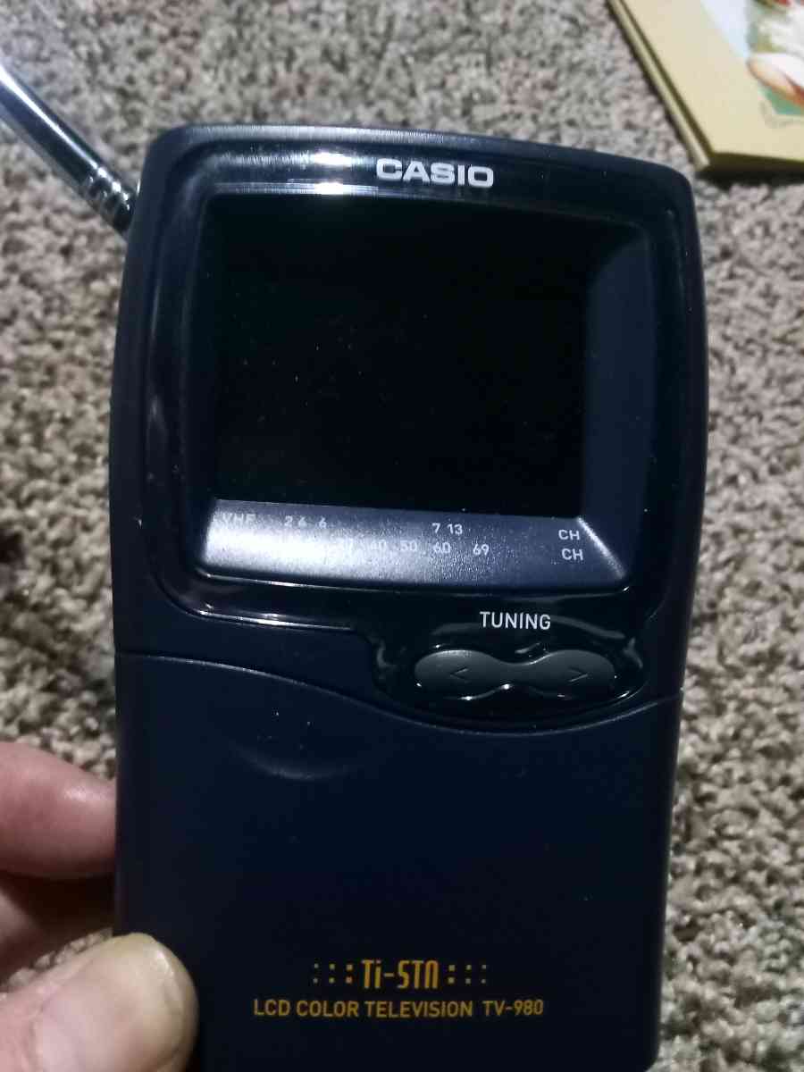 vintage hand held tv casio