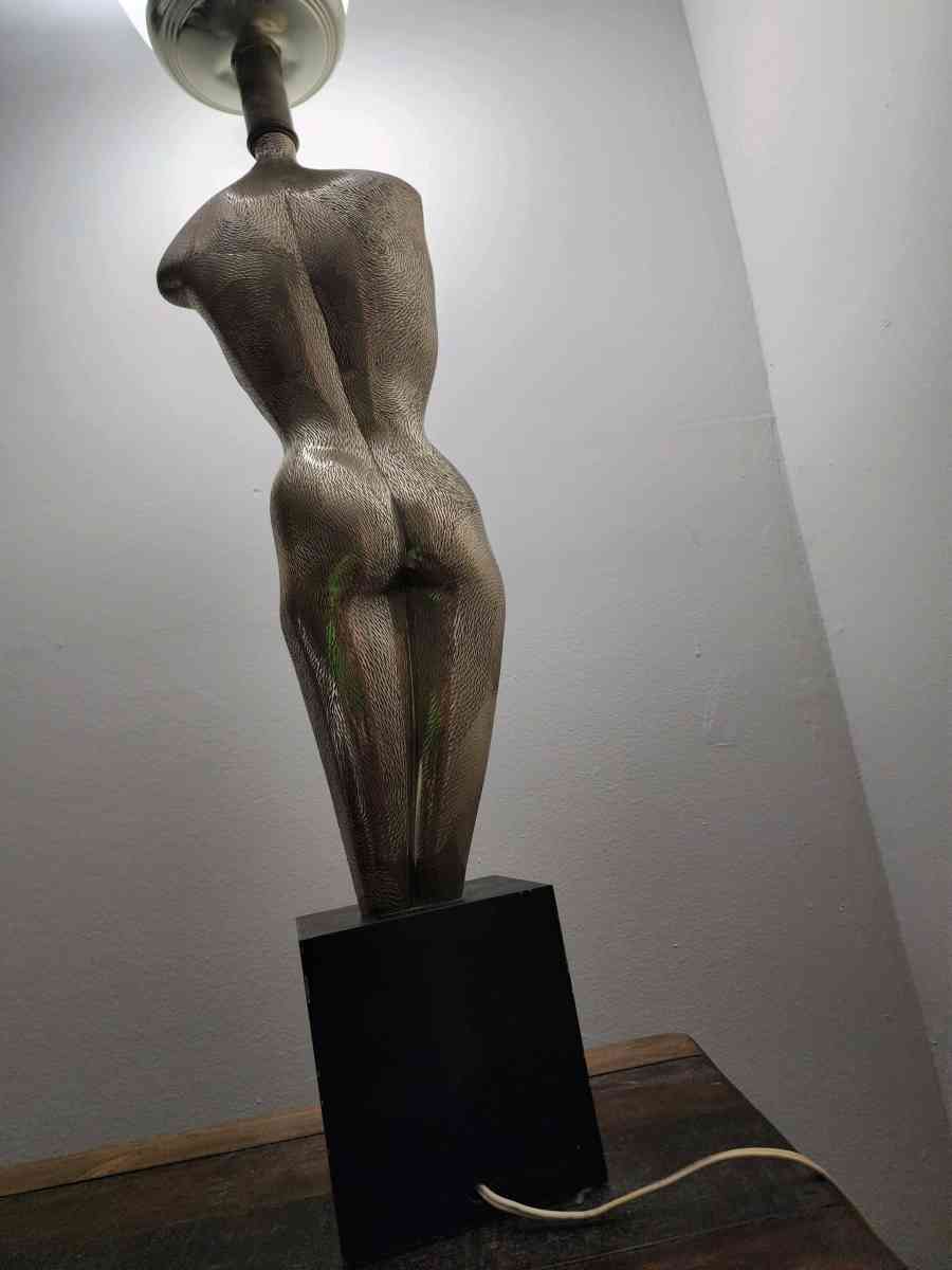 Yasha Heifetz figural art deco lamp