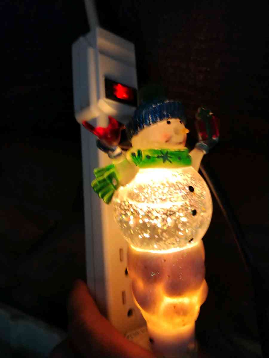 xmass jar and night light