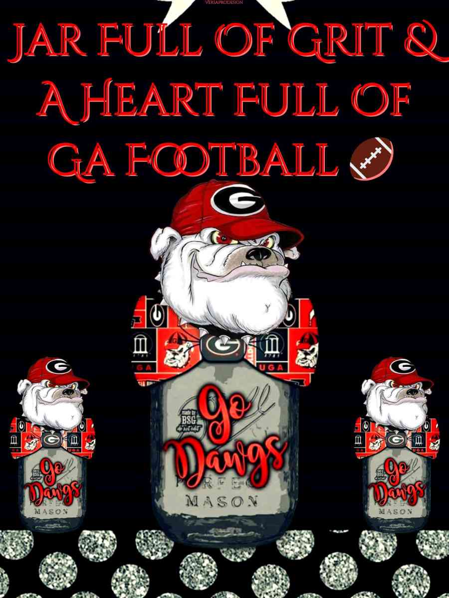 Ga Bulldog Quotes and Riddled Art In A Frame