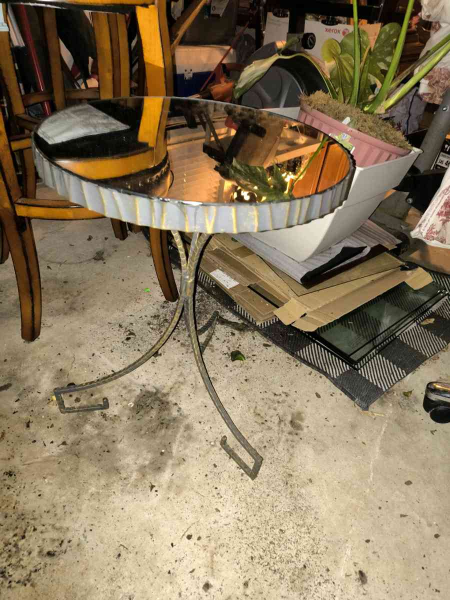 2 side tables mirror top