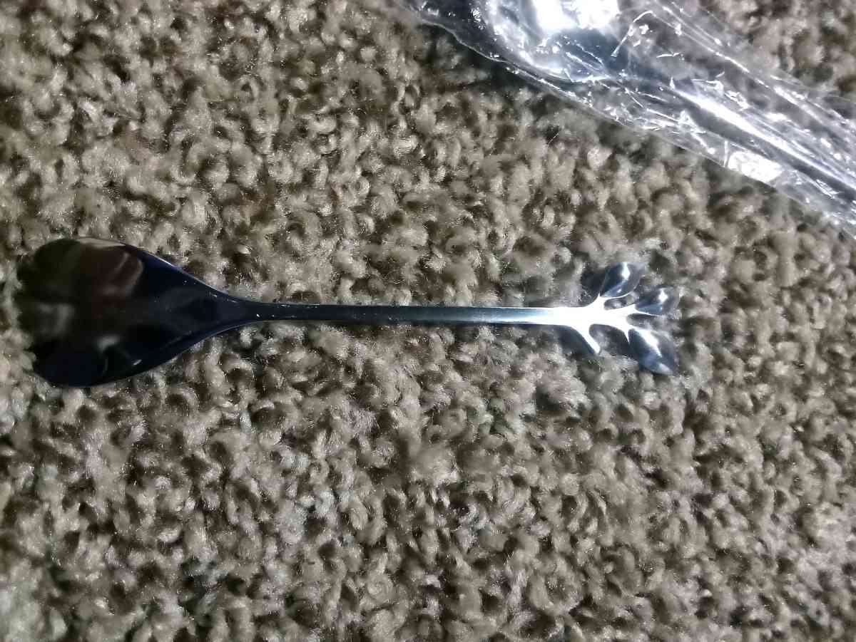 5 plant like tea spoons