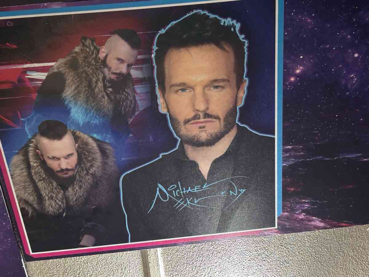 These are big panels signed by the actress or voice actor