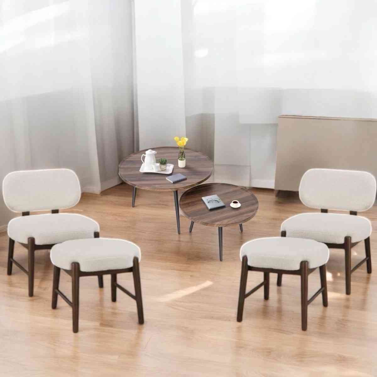 Brand New Never open box Wooden chairs Comfortable round