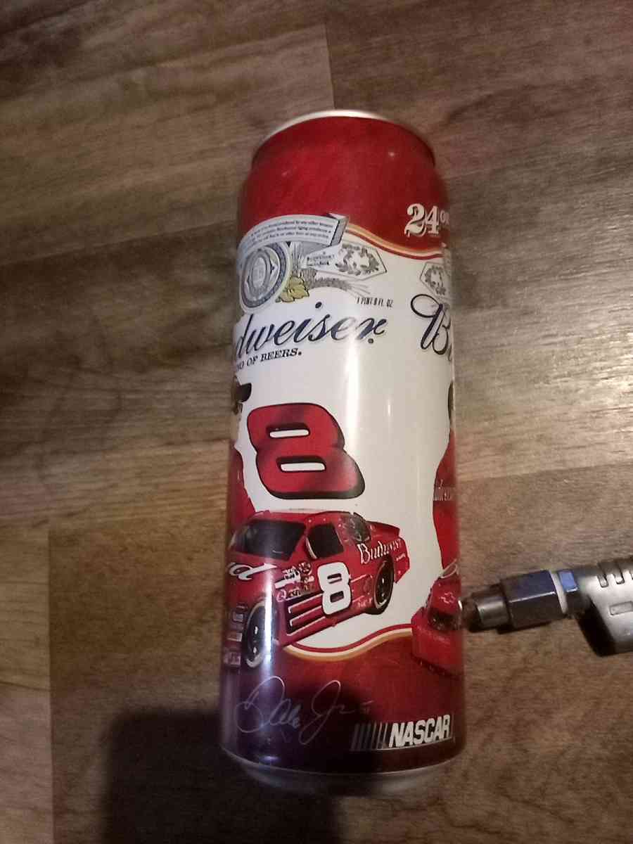 dale earnheart jr beer can