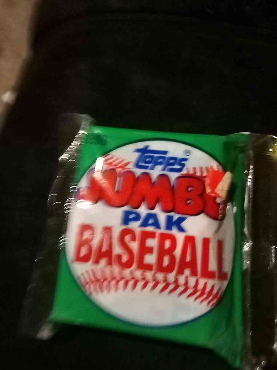 two sealed packs of 1990 Topps baseball cards