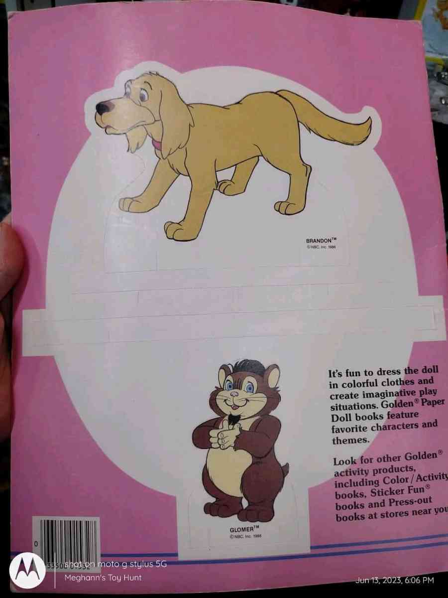 Vtg Unused Punky Brewster Paperdoll Book