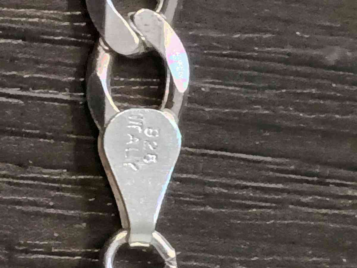 unisex Sterling Silver Chain