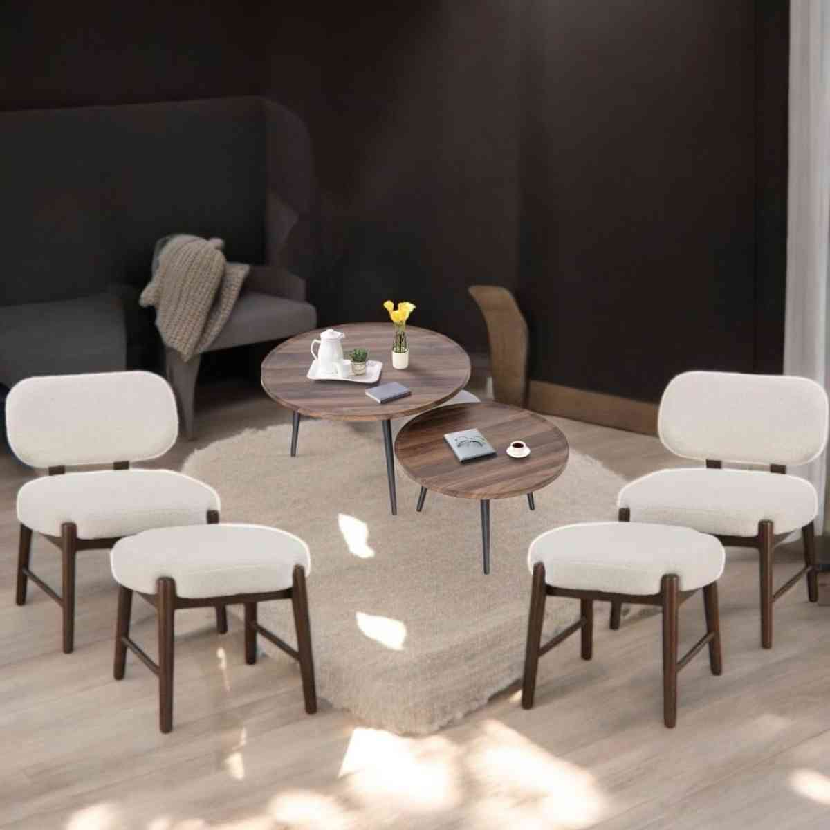 Brand New Never open box Wooden chairs Comfortable round