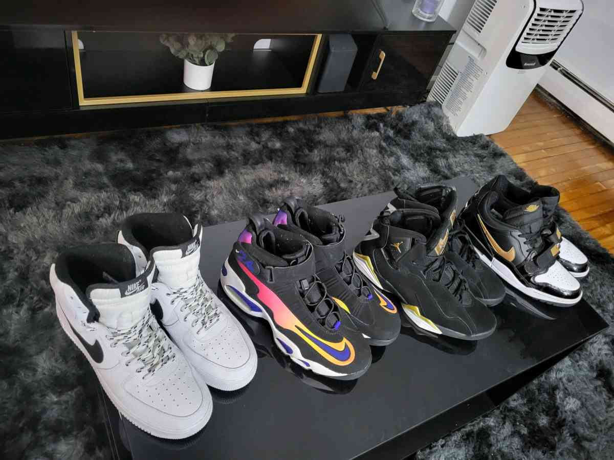 Collection of 9 Pairs of Mens Nike and Air Jordans
