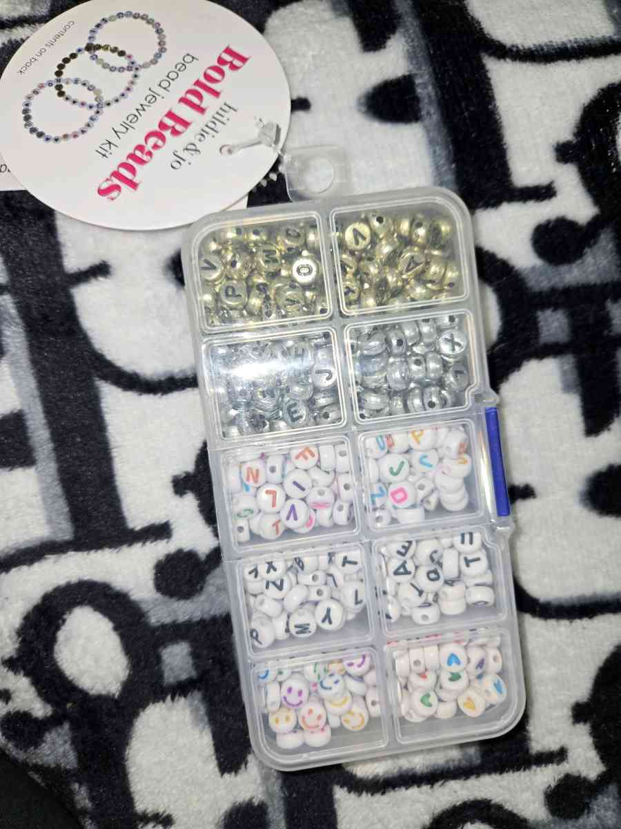 brand new letters beads never opened see pics