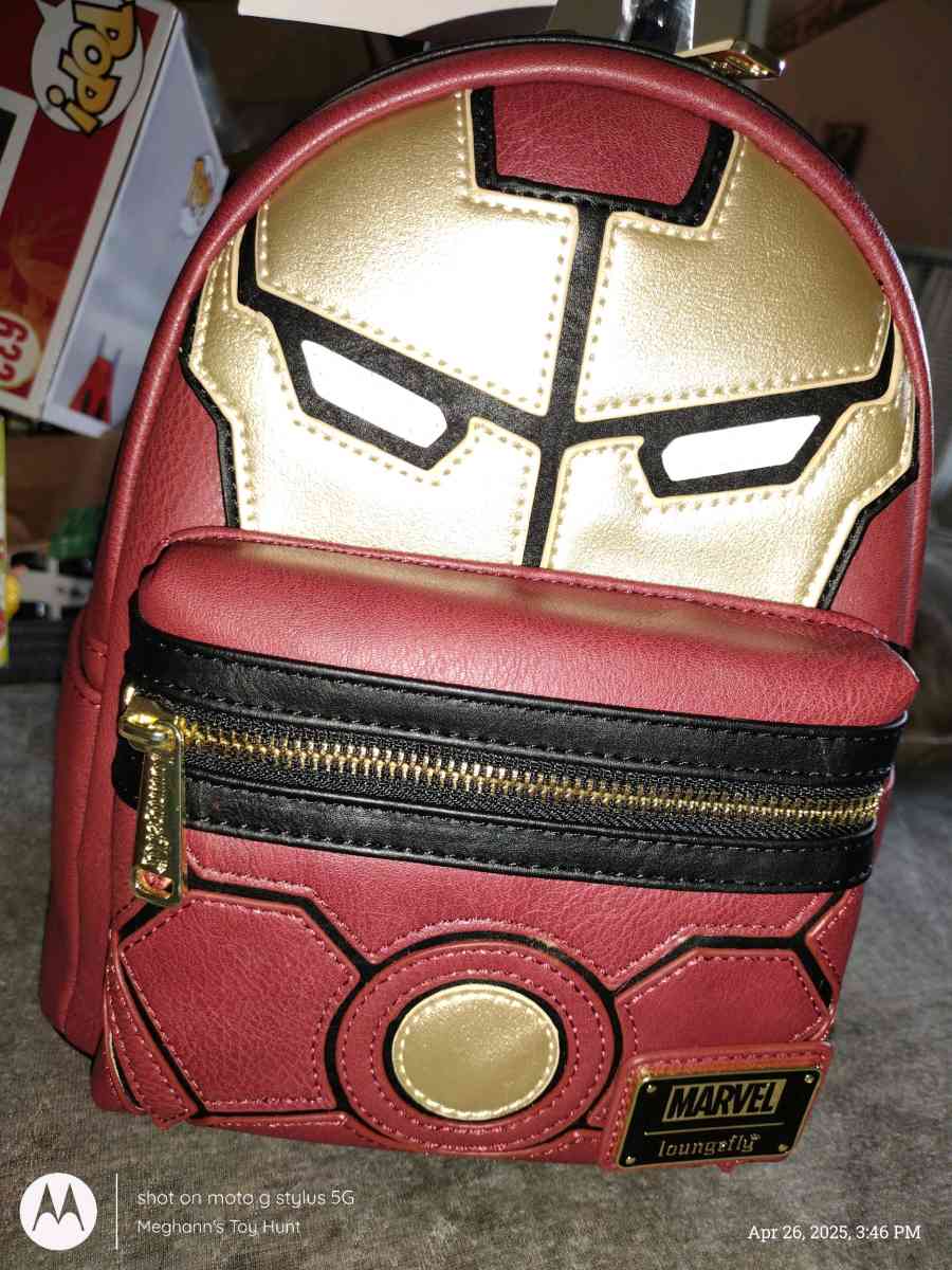 BNWT LOUNGEFLY COSPLAY Iron Man Mini Backpack Set