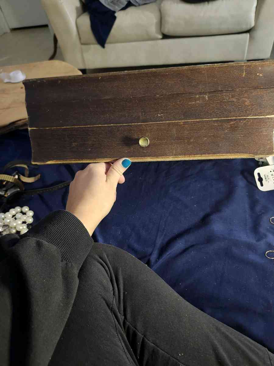 Vintage silverware chest