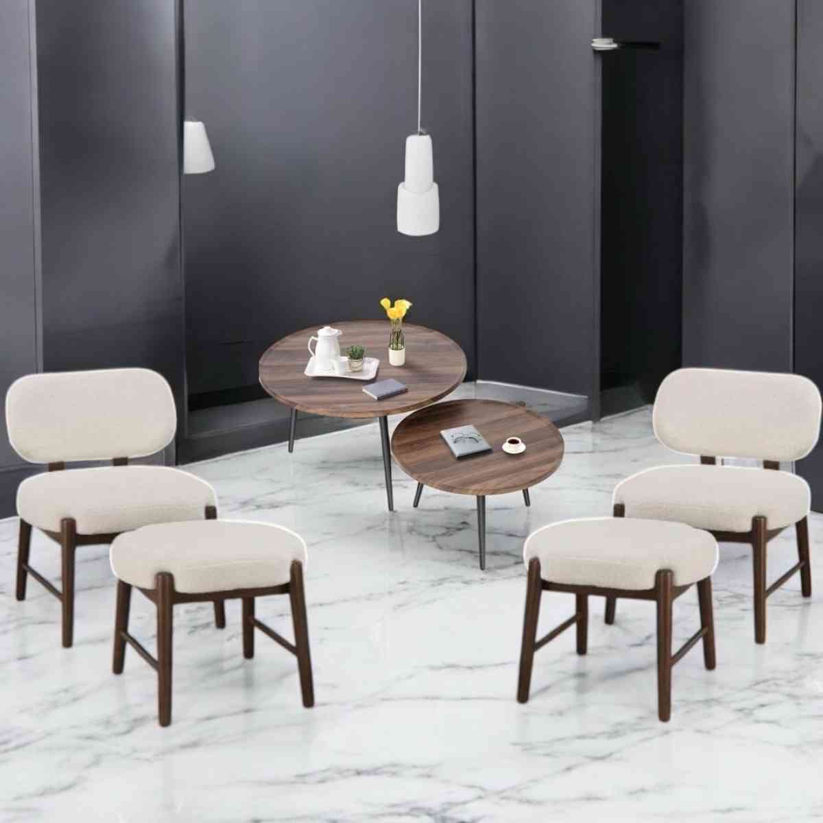 Brand New Never open box Wooden chairs Comfortable round