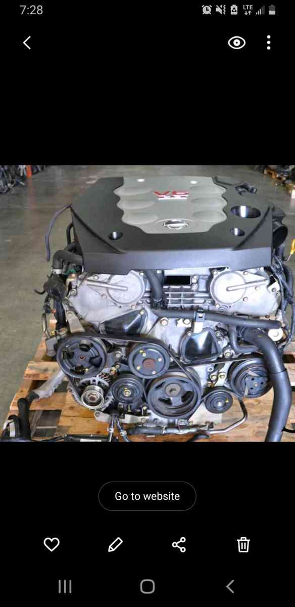 ENGINE 35  i V6 24V 313 Hp Nissan VQ35DE