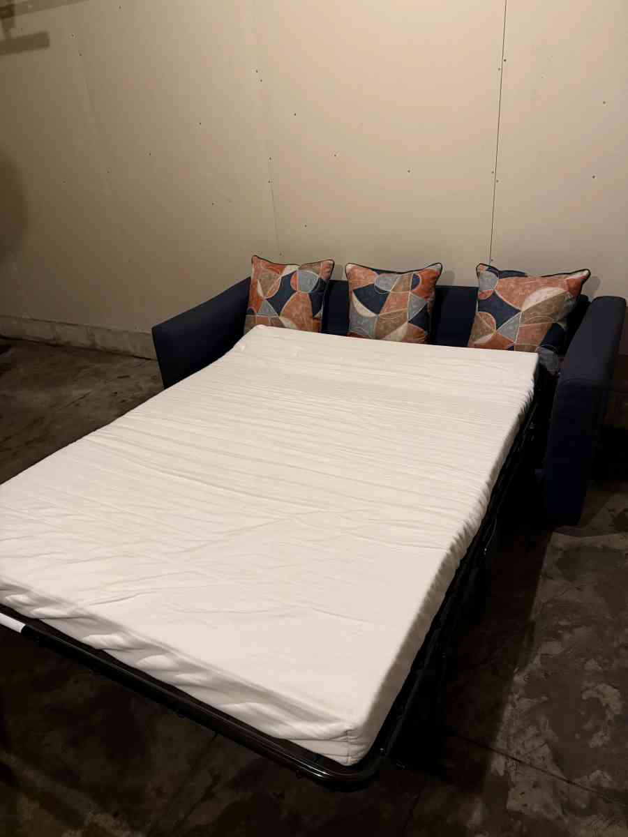 beautiful Blue foldable couch