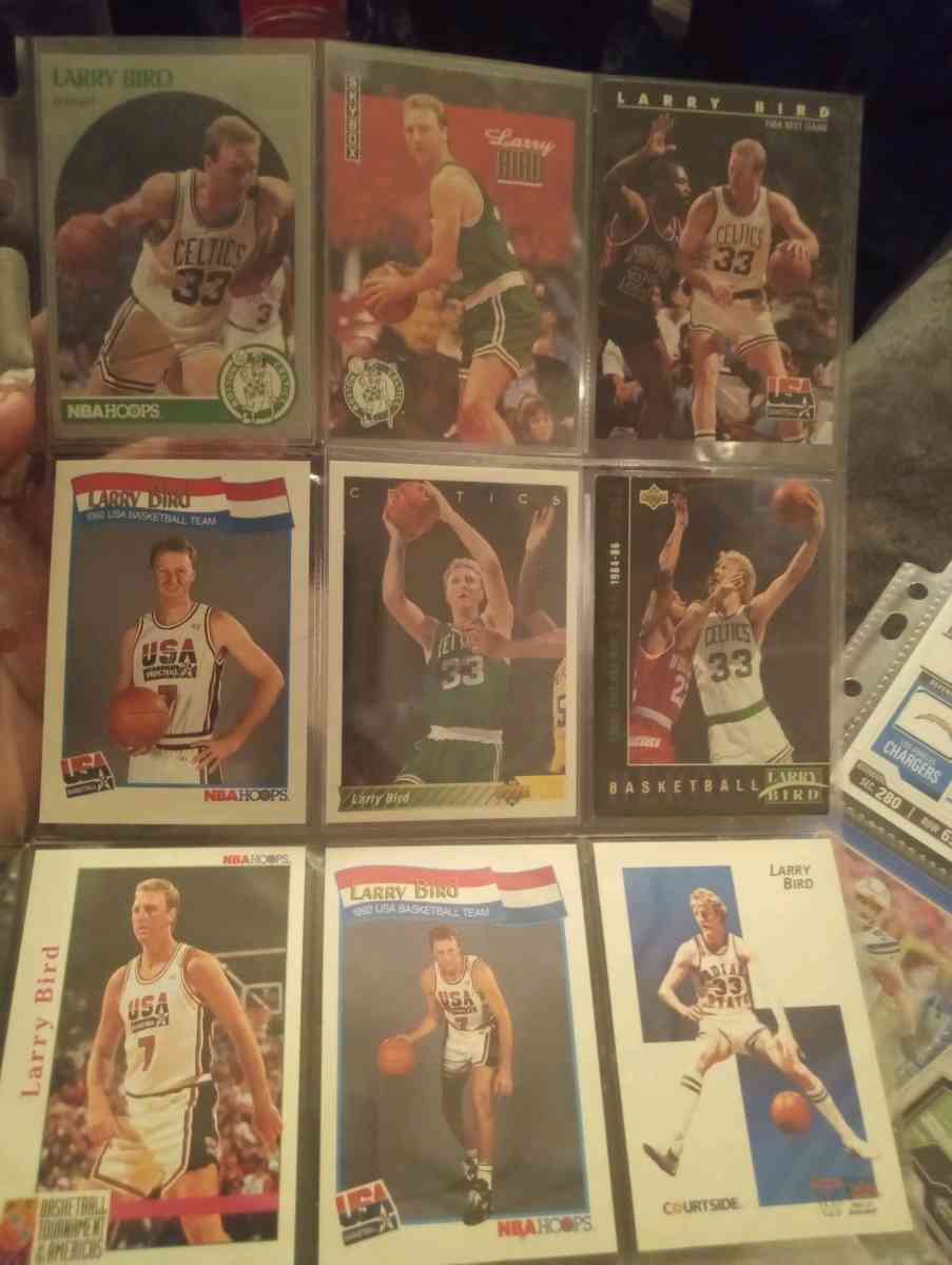 sheets of sports cards