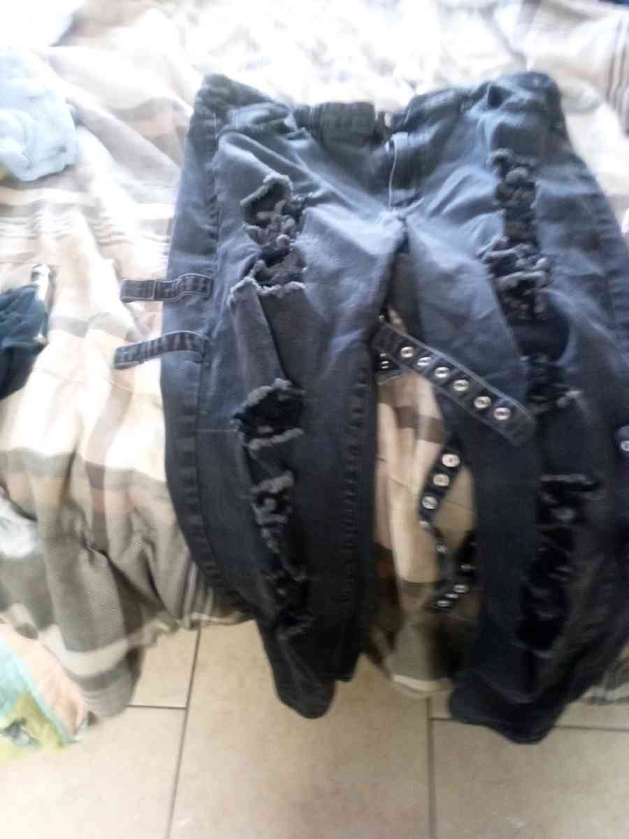ripped black jeans