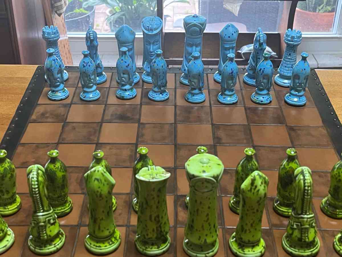 Own a Piece of Functional Art This rare handcrafted ceramic chess