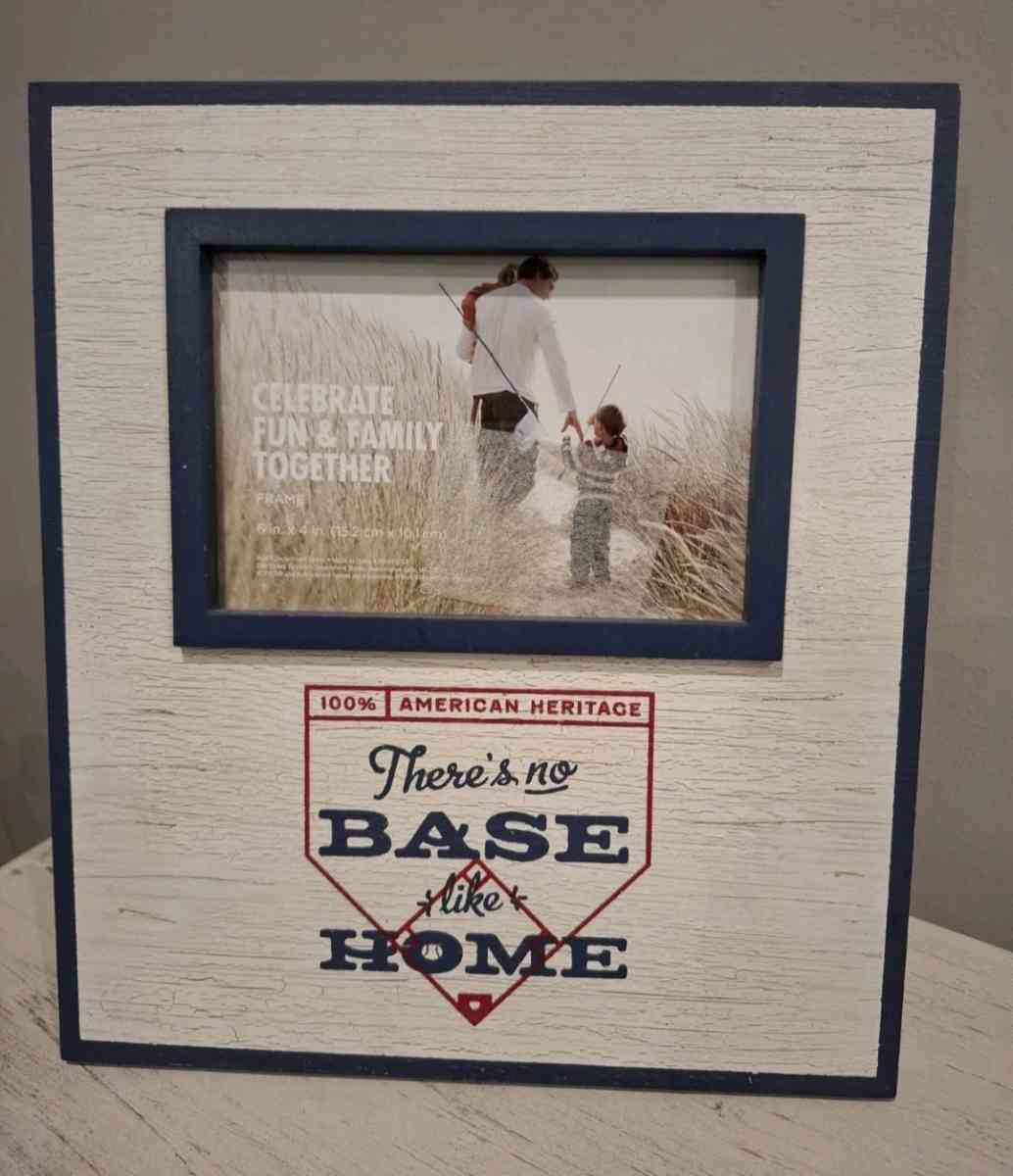 Theres No Base Like Home 6in  4in Picture Frame 2015