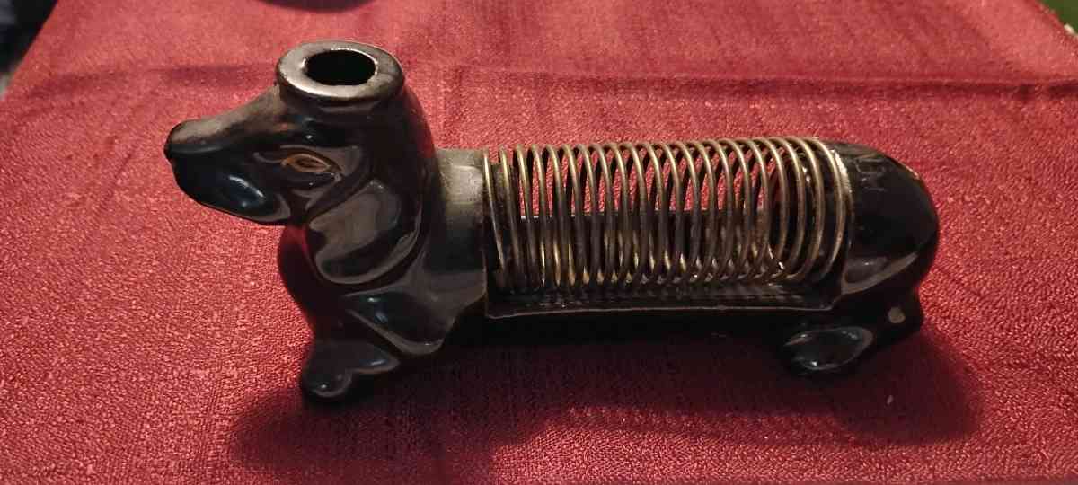 Vintage Ceramic Letter Spiral Holder
