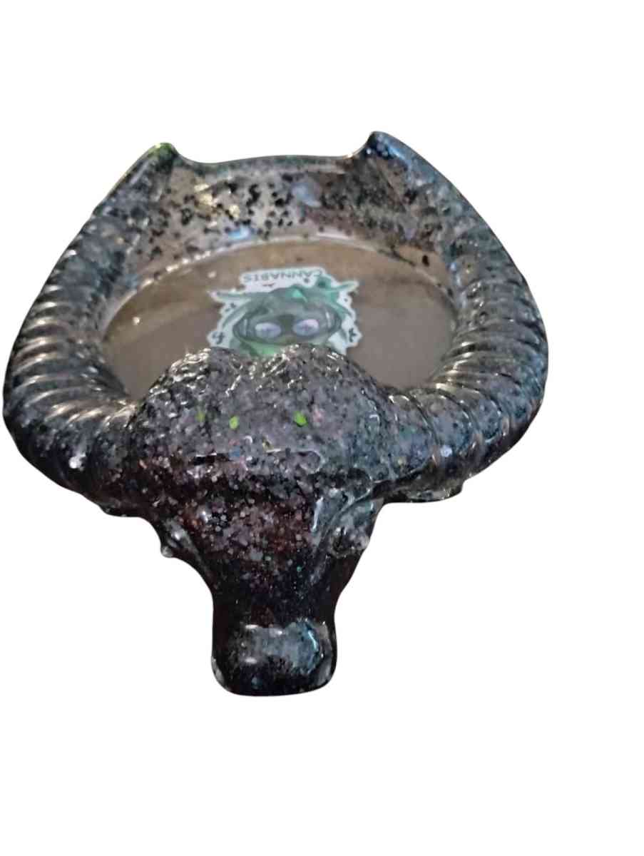 resin Bull ashtrays