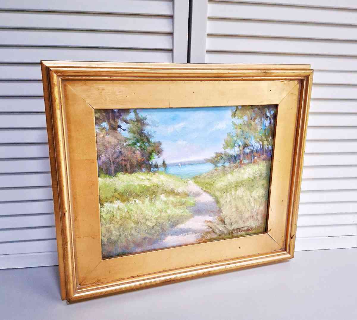 Original Cape Cod Oil Painting by Local Artist Authentic
