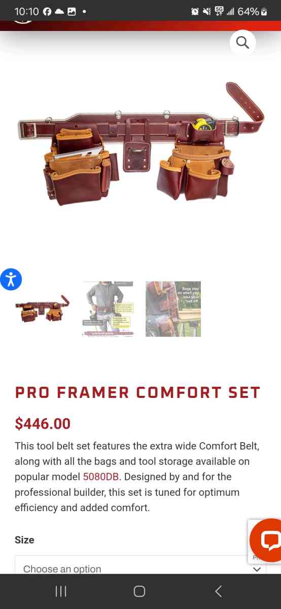 occidental leather tool belt