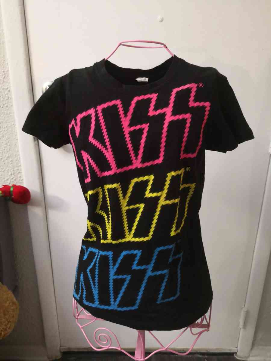 KISS Tultex Concert Crew Neck Multi Color TShirt Size S Band