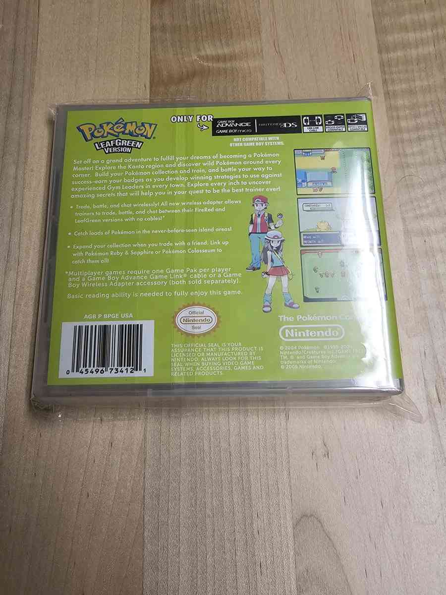 Pokmon Leaf Green NEW and SEALED