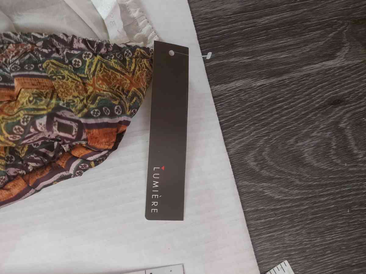 Lumiere Drop Waist Strapless Jumpsuit NWT Size S