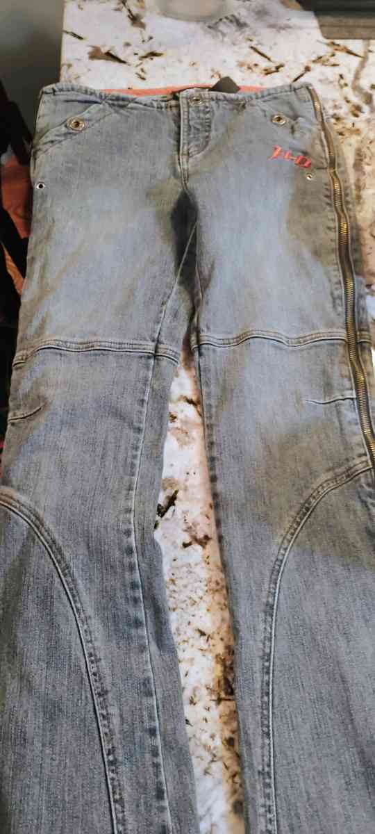 Harley Davidson blue jeans
