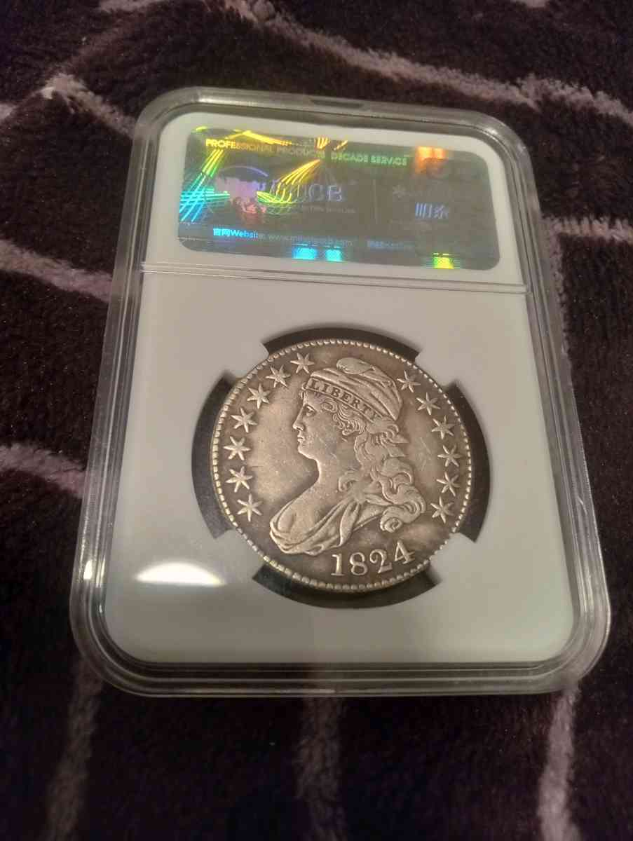 1824 50 cent bust coin