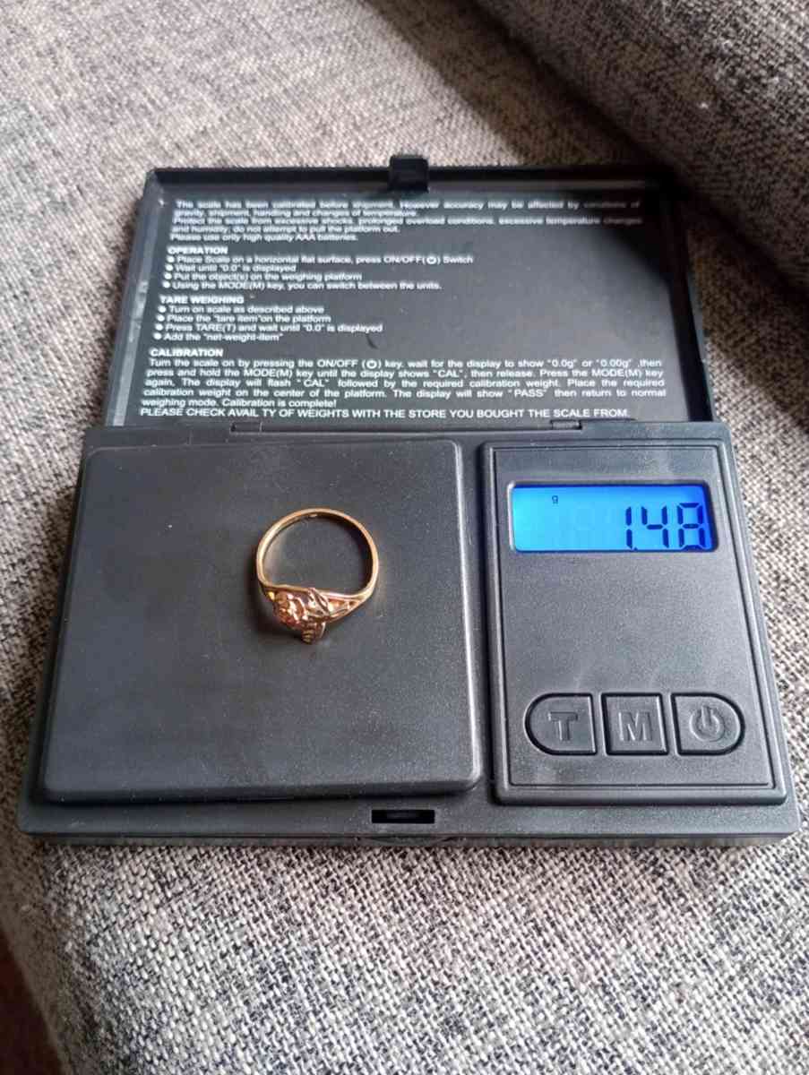 10k Rose Gold ring size 6 for women